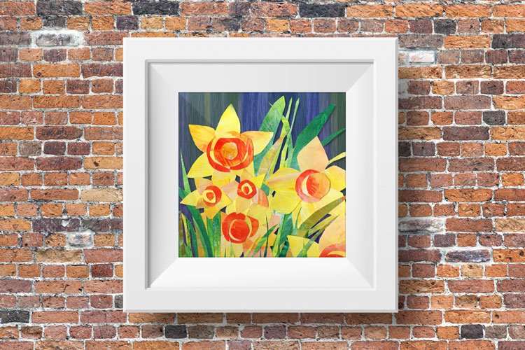 Collage daffodils