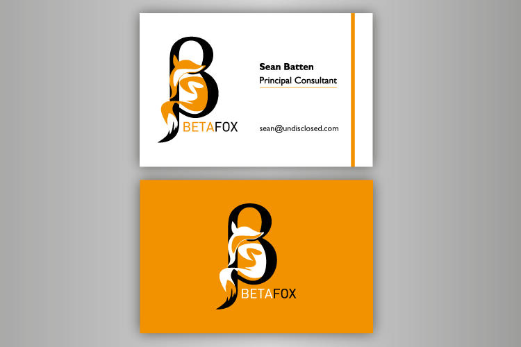 business cards front and back