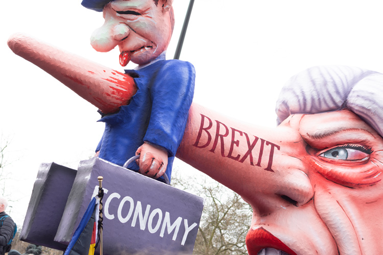 Theresa May kills the economy satirical model