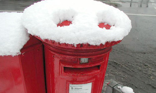 Postbox with a face