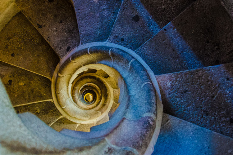 Staircase in cathedral bell tower